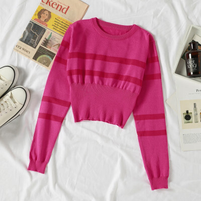 Autumn women knitted sweaters korean style ladies short pullover long sleeve fall clothes jumper
Autumn women knitted sweaters korean style ladies short pullover long sleeve fall clothes jumper