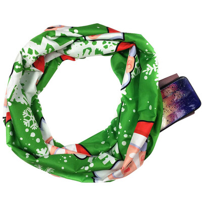 Gobestart Women Christmas Print Convertible Infinity Scarf Loop Zipper Pocket Scarves
Gobestart Women Christmas Print Convertible Infinity Scarf Loop Zipper Pocket Scarves