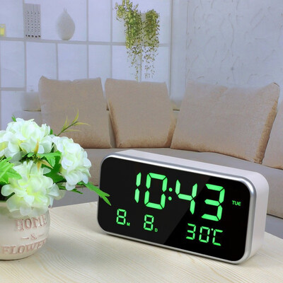 LED Alarm Clock Multifunction Digital Electronic LED Mirror Clock Temperature Snooze Display Home Decor Mirror Function
LED Alarm Clock Multifunction Digital Electronic LED Mirror Clock Temperature Snooze Display Home Decor Mirror Function
