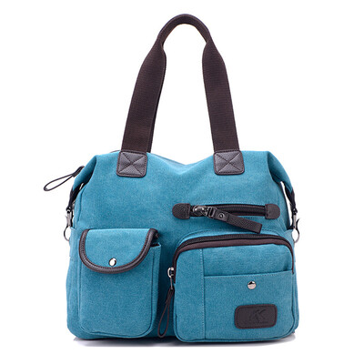 Tailored Large Capacity Canvas Messenger Bags Single Shoulder Bags Travel Shopping Totes