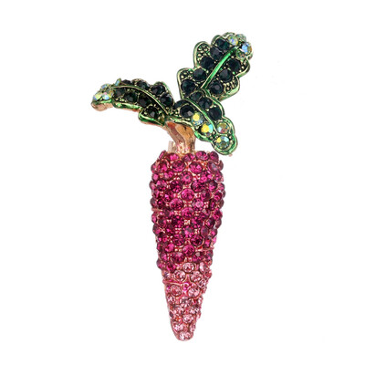 Vivid Vegetables Brooch Green Enamel White Crystal carrot radish Brooch Corsage clips for women girls dress clothes jewelry
Vivid Vegetables Brooch Green Enamel White Crystal carrot radish Brooch Corsage clips for women girls dress clothes jewelry