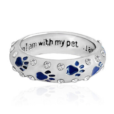 Popular New Arrivals Rhinestone Hand Stamped Paw Print Ring When I Am With My Pet
Popular New Arrivals Rhinestone Hand Stamped Paw Print Ring When I Am With My Pet