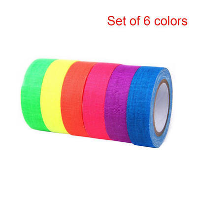 UV Fluorescent Cloth Tape Blacklight Reactive Decor Tape for Party Decoration Colorful Self-adhere Furnish Tape Party Accessory
UV Fluorescent Cloth Tape Blacklight Reactive Decor Tape for Party Decoration Colorful Self-adhere Furnish Tape Party Accessory