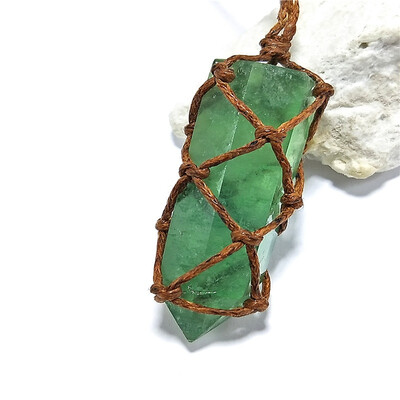 Nordic Natural Crystal Pendant Fluorite Quartz Crystal Point Healing Hexagonal Wand Treatment Stone With Rope Room Decoration
Nordic Natural Crystal Pendant Fluorite Quartz Crystal Point Healing Hexagonal Wand Treatment Stone With Rope Room Decoration