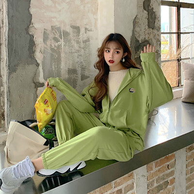 Autumn Women Korean Sets JacketPants Green Jogging Casual Ladies Sweet Harajuku Punk Jersey Outfits
Autumn Women Korean Sets JacketPants Green Jogging Casual Ladies Sweet Harajuku Punk Jersey Outfits