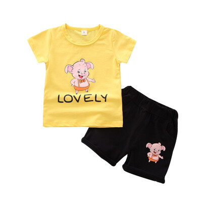 Summer Boys Clothes Casual Kid Clothes Short Sleeve Cartoon Pig Print Tops T-shirtShorts Outfits Sets
Summer Boys Clothes Casual Kid Clothes Short Sleeve Cartoon Pig Print Tops T-shirtShorts Outfits Sets
