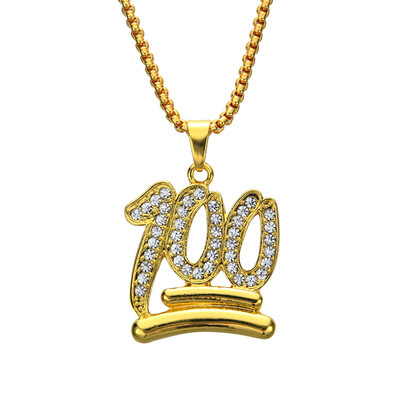 1Pcs Mens Hip Hop Iced Out Emoji Digital 100 Necklaces with 29" Alloy Rope Chain Light
1Pcs Mens Hip Hop Iced Out Emoji Digital 100 Necklaces with 29" Alloy Rope Chain Light