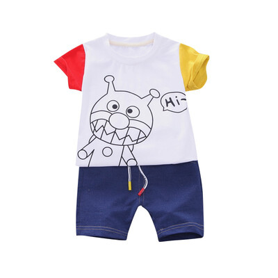Cartoon Boy Clothes Set Summer Top Short Sleeve T-shirt Denim Shorts Kids Clothes Set Fashion beach Boy T-shirt
Cartoon Boy Clothes Set Summer Top Short Sleeve T-shirt Denim Shorts Kids Clothes Set Fashion beach Boy T-shirt