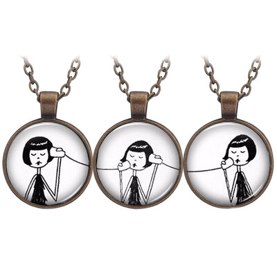 3 PcsSet Girl Phone Call Connector Pendant Necklace BFF Best Friend Jewelry Friendship Gift For Sisters
3 PcsSet Girl Phone Call Connector Pendant Necklace BFF Best Friend Jewelry Friendship Gift For Sisters