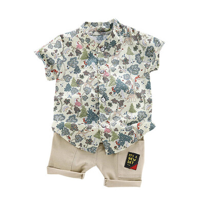 Summer Fashion Children Clothing Baby Boys Clothes Casual Short Sleeve Animal Print T-shirt TopsShorts Costume Set
Summer Fashion Children Clothing Baby Boys Clothes Casual Short Sleeve Animal Print T-shirt TopsShorts Costume Set