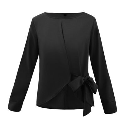 EFINNY Casual Women Long-Sleeved Chiffon Bow Knotted Round Neck Hem Irregular Shirt Loose Tops
EFINNY Casual Women Long-Sleeved Chiffon Bow Knotted Round Neck Hem Irregular Shirt Loose Tops