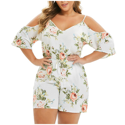 Gobestart Plus Size Women V-Neck Cold Shouder Camis Short Sleeve Printed Jumpsuit Bodysuit
Gobestart Plus Size Women V-Neck Cold Shouder Camis Short Sleeve Printed Jumpsuit Bodysuit