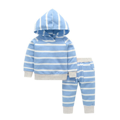New Autumn Baby Clothes Set Striped Long Sleeve Hoodies And Trousers Kit Kid Two-piece Outfit Set
New Autumn Baby Clothes Set Striped Long Sleeve Hoodies And Trousers Kit Kid Two-piece Outfit Set