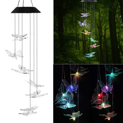 Gobestart LED Solar Powered Butterfly Wind Chimes Light Home Garden Hanging Lamp Decor
Gobestart LED Solar Powered Butterfly Wind Chimes Light Home Garden Hanging Lamp Decor