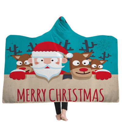 Soft Plush Cloak with Cap Warm Thick Double-layer Plush Christmas Pattern Printed Hooded Blanket Christmas Decor
Soft Plush Cloak with Cap Warm Thick Double-layer Plush Christmas Pattern Printed Hooded Blanket Christmas Decor