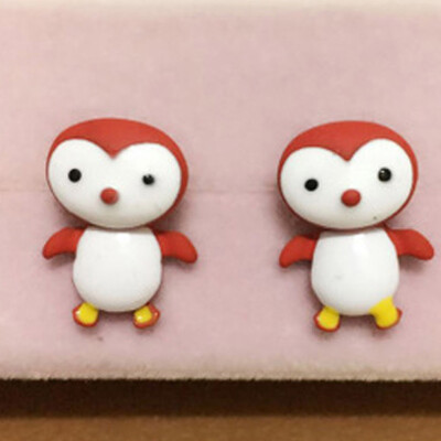 Cute Penguin Kids Girl Stud Earrings Fashion Jewelry