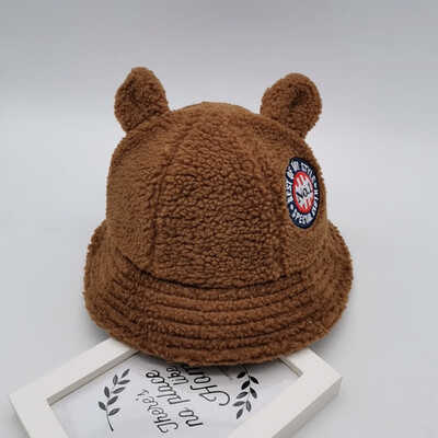 Autumn Baby Boys Girls Toddler Letter Pattern Bucket Hats Caps Reversible Sun Headwear