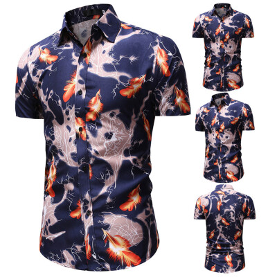 Tailored Mens Printed Casual Button Down Short Sleeve Hawaiian Shirt Top Blouse
Tailored Mens Printed Casual Button Down Short Sleeve Hawaiian Shirt Top Blouse