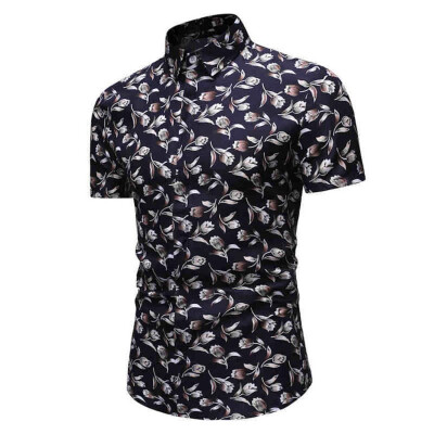 Tailored Mens Comfy Printed Turn-Down Collar Slim Fit Short Sleeve Top Shirt Blouse
Tailored Mens Comfy Printed Turn-Down Collar Slim Fit Short Sleeve Top Shirt Blouse