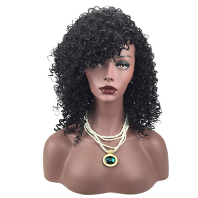 Short Kinky Curly Wig Synthetic Afro Full Wigs For Black Women Heat Resistant Hair Curly Wigs With Bangs
Short Kinky Curly Wig Synthetic Afro Full Wigs For Black Women Heat Resistant Hair Curly Wigs With Bangs