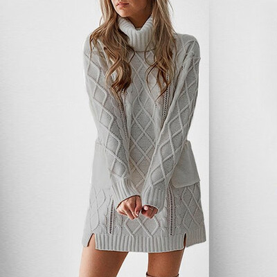 Fashion Women Casual Long Sleeve Turtleneck Sweater Knit Mini Skirt Pullovers Dress
Fashion Women Casual Long Sleeve Turtleneck Sweater Knit Mini Skirt Pullovers Dress