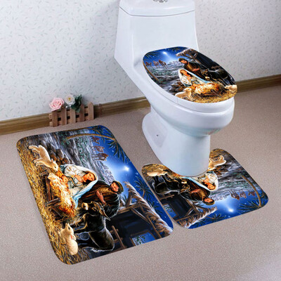 Tailored 3PCS Christmas Bathroom Non-Slip Pedestal Rug Lid Toilet Cover Bath Mat Set
Tailored 3PCS Christmas Bathroom Non-Slip Pedestal Rug Lid Toilet Cover Bath Mat Set