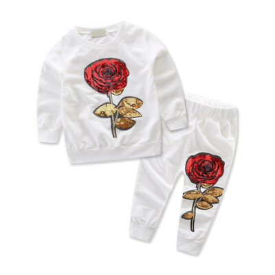 Autumn Infant Baby Girls Long Sleeve Rose Flower Print Sweatshirt TopsPants Trouser Casual Costume Set
Autumn Infant Baby Girls Long Sleeve Rose Flower Print Sweatshirt TopsPants Trouser Casual Costume Set