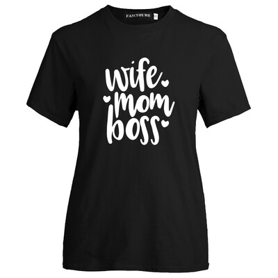 New Fashion Women Casual Wife Mom Boss Letter Printed Mother&39S Day Gift Thanksgiving Day Present Graphic Tee Tops
New Fashion Women Casual Wife Mom Boss Letter Printed Mother&39S Day Gift Thanksgiving Day Present Graphic Tee Tops