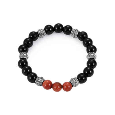 Multi Colors Circle Natural Volcanic Stone 8mm Beads Alloy Ornaments Healthy Energy Bracelet
Multi Colors Circle Natural Volcanic Stone 8mm Beads Alloy Ornaments Healthy Energy Bracelet