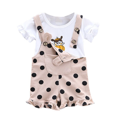 Toddler Newborn Girl Clothes Autumn Outfits Flare Sleeve Cartoon T-shirt TopsStrap Dot Print Shorts Casual Sets
Toddler Newborn Girl Clothes Autumn Outfits Flare Sleeve Cartoon T-shirt TopsStrap Dot Print Shorts Casual Sets