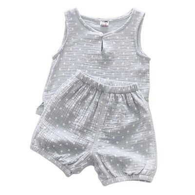 Summer Kid Clothes Set Children Cute Star Tree Print Sleeveless Boys Girls Tank Tops&Shorts Two Pieces Outfits
Summer Kid Clothes Set Children Cute Star Tree Print Sleeveless Boys Girls Tank Tops&Shorts Two Pieces Outfits