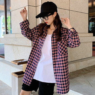 Women Vintage Plaid Print Lapel Shirt Loose Single-breasted Long Sleeve Elegant Blouse
Women Vintage Plaid Print Lapel Shirt Loose Single-breasted Long Sleeve Elegant Blouse