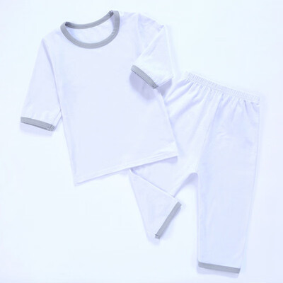 Kids boys Girls Pajama Sets Solid Color Pajama Sets Seven-quarter Sleeve Trousers Sleepwear Home 2-12T
Kids boys Girls Pajama Sets Solid Color Pajama Sets Seven-quarter Sleeve Trousers Sleepwear Home 2-12T