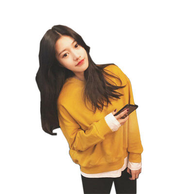 Women Fake Two-piece Stitching Loose Sweatshirt Round Neck Pullover Long Sleeve Casual Thin Section Solid Color Tops Femalr
Women Fake Two-piece Stitching Loose Sweatshirt Round Neck Pullover Long Sleeve Casual Thin Section Solid Color Tops Femalr