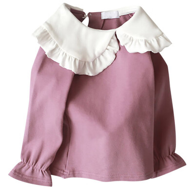 Autumn Children Flare Sleeve Casual Tops Baby Girl Long Sleeve Doll Collar T-Shirts Kids Solid Color Soft Comfy Tops Tees
Autumn Children Flare Sleeve Casual Tops Baby Girl Long Sleeve Doll Collar T-Shirts Kids Solid Color Soft Comfy Tops Tees