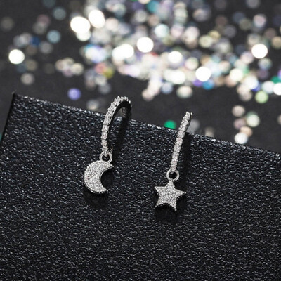 2019 Korean Fashion 925 Small Mini Cute Luxury Moon Star Earrings For Women Jewelry
2019 Korean Fashion 925 Small Mini Cute Luxury Moon Star Earrings For Women Jewelry