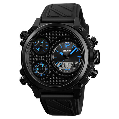 SKMEI 1359 Men Quartz 5 Time Chrono Sports Watches Analog Digital Display Wristwatch 5ATM Waterproof Fashion Casual Backlight
SKMEI 1359 Men Quartz 5 Time Chrono Sports Watches Analog Digital Display Wristwatch 5ATM Waterproof Fashion Casual Backlight
