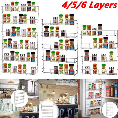 4- 6-story Spice Jar Rack Kitchen Cabinet Door Wall Storage Box 
4- 6-story Spice Jar Rack Kitchen Cabinet Door Wall Storage Box