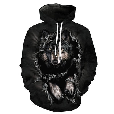 Wolf Head 3D Cool Digital Printing Loose Hooded Pocket Sweatshirt Winter Men&Women Tops Coat Outwear
Wolf Head 3D Cool Digital Printing Loose Hooded Pocket Sweatshirt Winter Men&Women Tops Coat Outwear