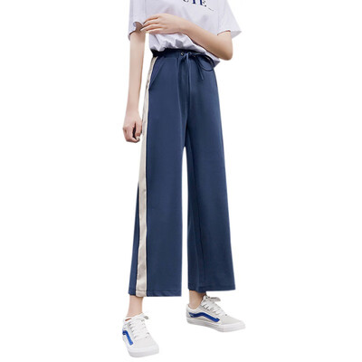 Women Fashion Side Striped Wide Leg Pants Female High Waist Summer Loose Long Pants Ladies Straight Sports Casual Trousers
Women Fashion Side Striped Wide Leg Pants Female High Waist Summer Loose Long Pants Ladies Straight Sports Casual Trousers