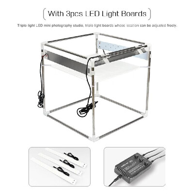 Godox LST60 606060cm LED Mini Photography Studio Shooting Tent Softbox with 3pcs LED Light Board 5800K CRI 96 Power 60W for Mac
Godox LST60 606060cm LED Mini Photography Studio Shooting Tent Softbox with 3pcs LED Light Board 5800K CRI 96 Power 60W for Mac