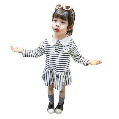 Baby Girls Striped Print Long Sleeve Cat Design Dress Autumn Casual Kids Toddler Princess Dresses
Baby Girls Striped Print Long Sleeve Cat Design Dress Autumn Casual Kids Toddler Princess Dresses