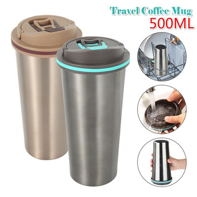500ML Stainless Steel Leakproof Insulated Thermal Travel Coffee Mug Cup Flask
500ML Stainless Steel Leakproof Insulated Thermal Travel Coffee Mug Cup Flask