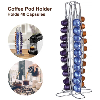 40 Capsules Stainless Steel Revolving Rack Coffee Capsule Holder Coffee Holder Coffee Capsule Stand
40 Capsules Stainless Steel Revolving Rack Coffee Capsule Holder Coffee Holder Coffee Capsule Stand