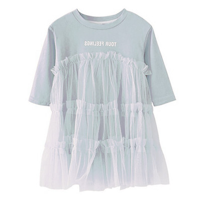 Autumn Fashion Lace Patchwork Dresses Baby Girls Long Sleeve Letter Print Patchwork Mesh Dress for Kids Clothes
Autumn Fashion Lace Patchwork Dresses Baby Girls Long Sleeve Letter Print Patchwork Mesh Dress for Kids Clothes
