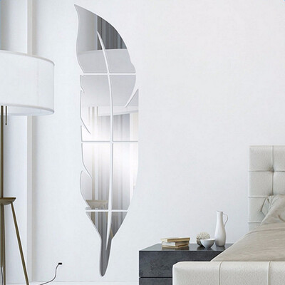 Home Decoration Accessories 73X18CM DIY Modern Feather Acrylic Mirror Wall Stickers Room Decoration Silver Bedroom Home Decor
Home Decoration Accessories 73X18CM DIY Modern Feather Acrylic Mirror Wall Stickers Room Decoration Silver Bedroom Home Decor