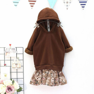 Childrens Girls dress fake two-piece plus velvet padded hooded baby autumn winter long sleeve Cotton warm loose sweater dress
Childrens Girls dress fake two-piece plus velvet padded hooded baby autumn winter long sleeve Cotton warm loose sweater dress