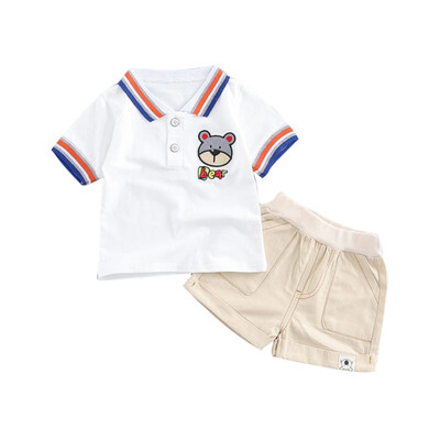 Summer Kids Boys Clothes Set Short Sleeve Cartoon Bear Print Tops Blouse T-shirtShorts Children Casual Outfits Boy Costume Sets
Summer Kids Boys Clothes Set Short Sleeve Cartoon Bear Print Tops Blouse T-shirtShorts Children Casual Outfits Boy Costume Sets