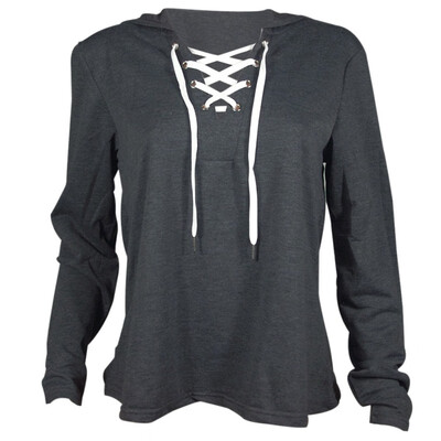 2018 Autumn Women Hoodie Casual Long Sleeve Hooded Pullover Lace Up Sweatshirts Hooded
2018 Autumn Women Hoodie Casual Long Sleeve Hooded Pullover Lace Up Sweatshirts Hooded