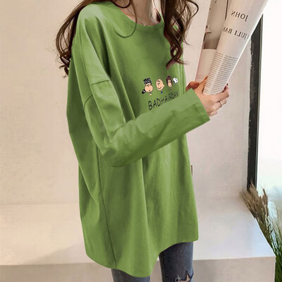 Women Round Collar Autumn Summer Cartoon Printed Loose Long Sleeve Casual Simple Wild T-Shirt 5 Colors
Women Round Collar Autumn Summer Cartoon Printed Loose Long Sleeve Casual Simple Wild T-Shirt 5 Colors